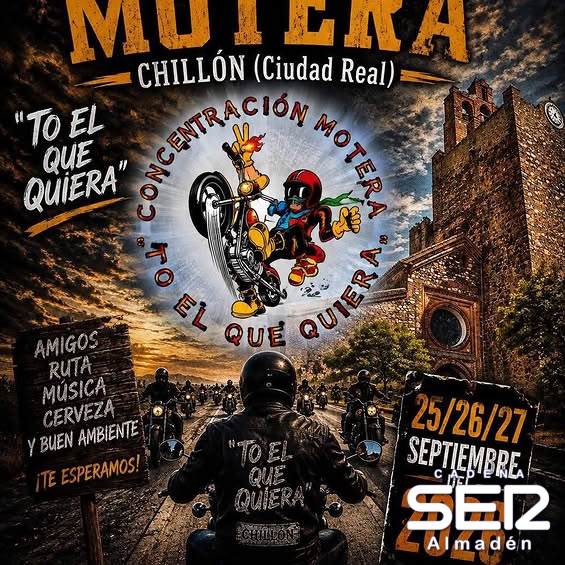 Llega a Chillón la XXII Concentración Motera este fin de semana